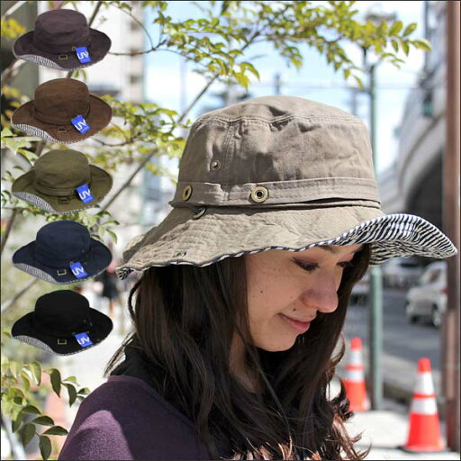 サファリハット ドローコード付き Safari Hat ボーダーデザイン マリンテイスト 男女兼用 紫外線対策 UV カット HAT メンズ レディース アウトドア サファリハット ドローコード付き Safari Hat ボーダーデザイン マリンテイスト 男女兼用 紫外線対策 UV カット HAT メンズ レディース アウトドア