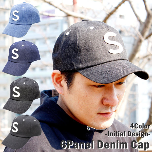 楽天GLOBAL MARKETデニムキャップ S アルファベット キャップ しっかりデニム ストリート サイズ調整可 CAP メンズ アメカジ ゴルフ 帽子 メンズ レディース