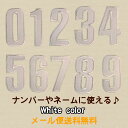 【アパレルスタッフセレクト】ワッペン アイロン ナンバー ホワイト 白 数字 アップリケ わっぺん ホワイトカラー アイロンで簡単貼り付け 1000円以上お買い...