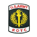 ワッペン アイロン US.ARMY ROTC ミリタリー 軍物 アップリケ わっぺん アイロンで簡単貼り付け 1000円以上お買い上げでゆうパケット便送料無料