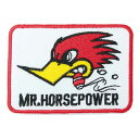 【アパレルスタッフセレクト】ワッペン アイロン クレイスミス パッチ MR.HORSEPOWER キャラクター アメカジ アップリケ わっぺん wappen ア...