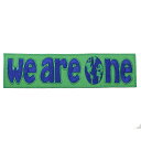 【アパレルスタッフセレクト】We are one ワッペン アイロン アップリケ わっぺん wappen アイロンで簡単貼り付け 1000円以上お買い上げでゆう...
