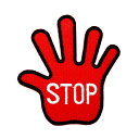 【アパレルスタッフセレクト】ワッペン アップリケ STOP メッセージ わっぺん wappen アイロンで簡単貼り付け 1000円以上お買い上げでゆうパケット便...