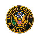 【アパレルスタッフセレクト】ワッペン アイロン UNITED STATES ARMY 紋章 ミリタリー 軍物 アメリカ アップリケ わっぺん アイロンで簡単貼り...