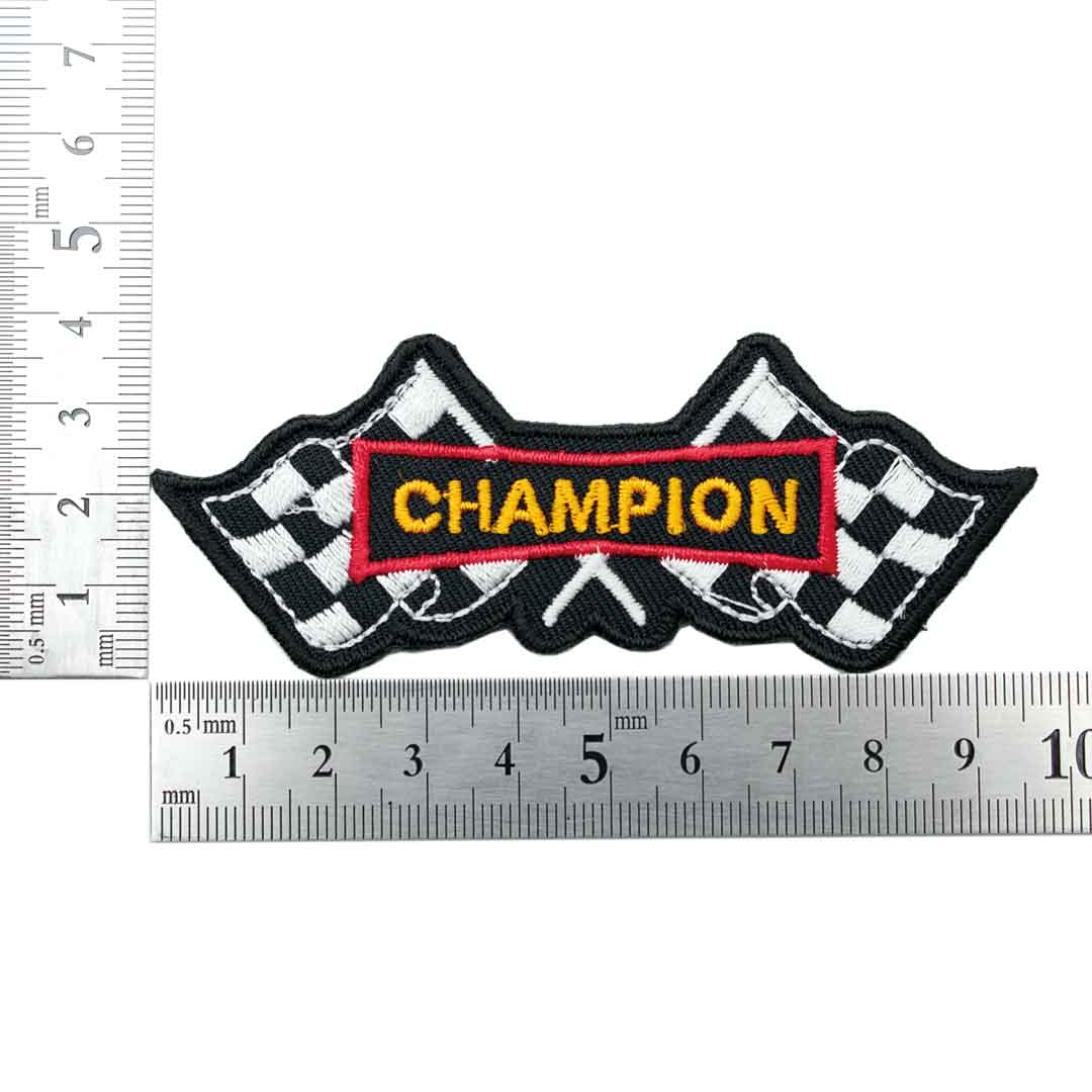 【アパレルスタッフセレクト】ワッペン アイロン CHAMPION チャンピオン フラッグ ...
