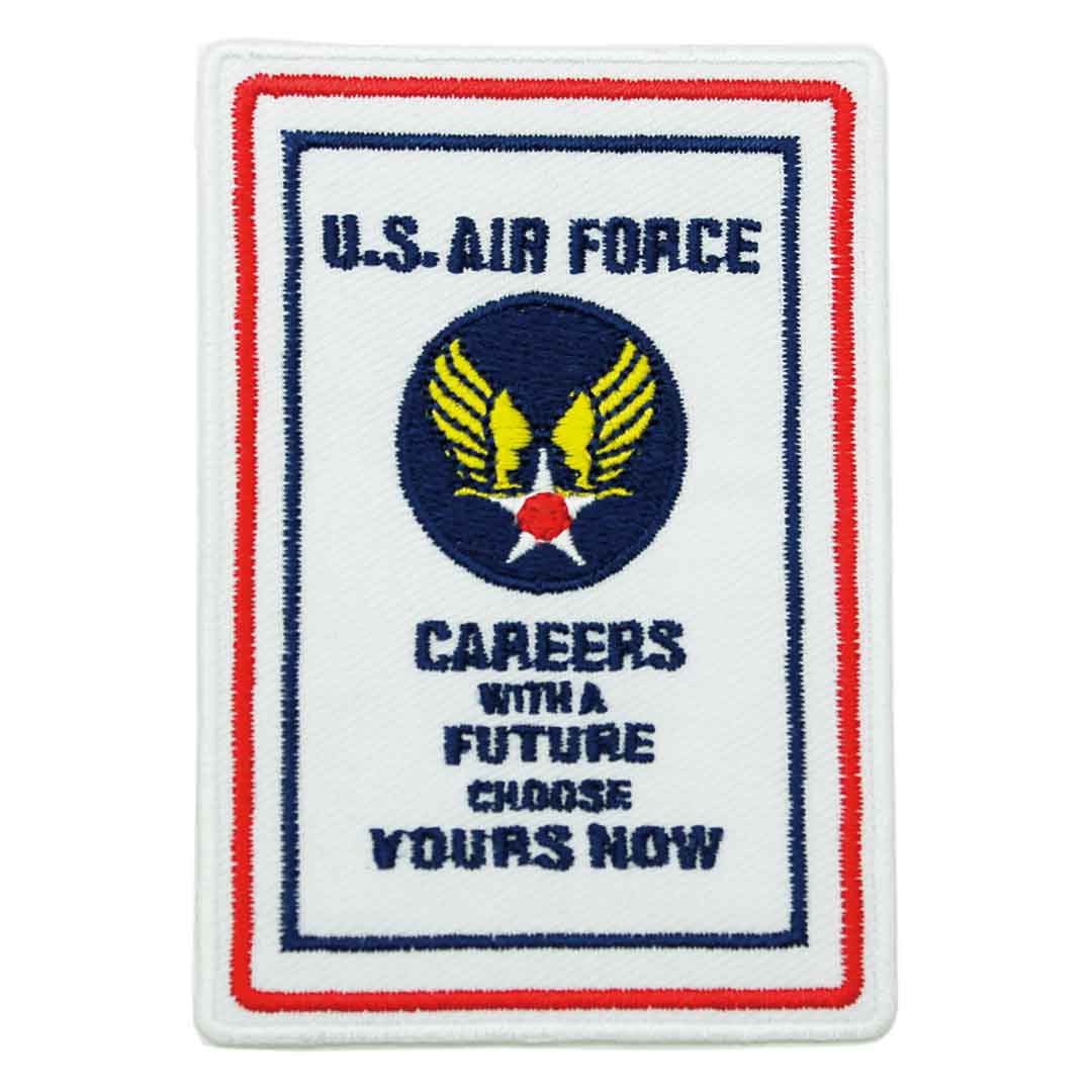 【アパレルスタッフセレクト】ワッペン アイロン US AIR FORCE エアフォース 空軍 軍物 ミリタリー アップリケ わっぺん wappen アイロンで簡単貼り付け 1000円以上お買い上げでゆうパケット便送料無料