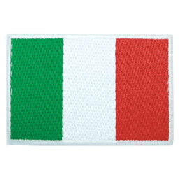 【アパレルスタッフセレクト】ワッペン アイロン イタリア ITALY 国旗 flag 伊太利亜 フラッグ アップリケ わっぺん wappen アイロンで簡単貼り付け 1000円以上お買い上げでゆうパケット便送料無料