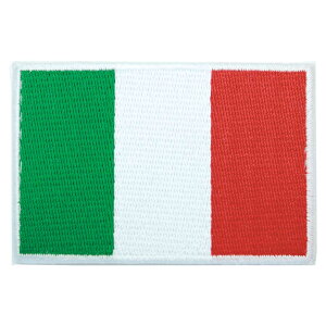 【アパレルスタッフセレクト】ワッペン アイロン イタリア ITALY 国旗 flag 伊太利亜 フラッグ アップリケ わっぺん wappen アイロンで簡単貼り付け 1000円以上お買い上げでゆうパケット便送料無料