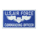 【アパレルスタッフセレクト】ワッペン アイロン US AIR FORCE ブルー 紋章 空軍 ミリタリー アップリケ わっぺんwappen アイロンで簡単貼り付...