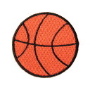 ワッペン アイロン バスケットボール スポーツ basketball バスケ ボール アップリケ わっぺんwappen アイロンで簡単貼り付け 1000円以上お買い上げでゆうパケット便送料無料