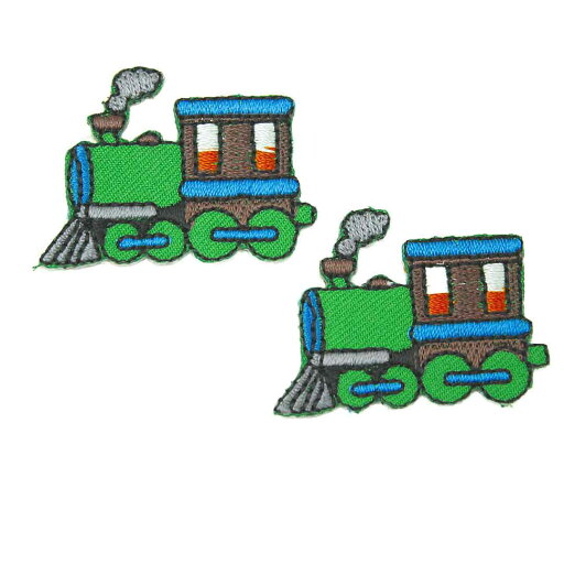ワッペン アイロン ミニサイズ 2枚セット ミニサイズ 機関車 乗り物 グリーン かわいい 2P アップリケ わっぺん 小さい アイロンで簡単貼り付け 1000円以上お買い上げでゆうパケット便送料無料 ワッペン アイロン ミニサイズ 2枚セット ミニサイズ 機関車 乗り物 グリーン かわいい 2P アップリケ わっぺん 小さい アイロンで簡単貼り付け 1000円以上お買い上げでゆうパケット便送料無料