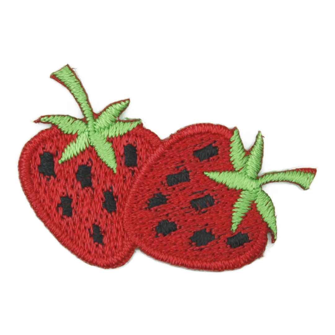 ワッペン アイロン ミニサイズ いちご イチゴ 苺 果物 レッド アップリケ わっぺん 小さい アイロンで簡単貼り付け