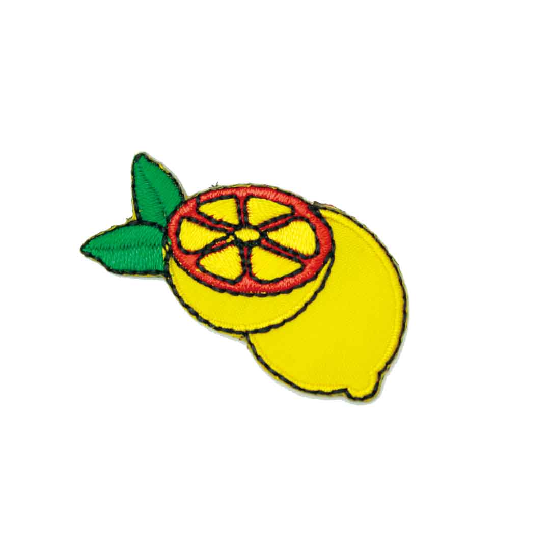 ワッペン アイロン ミニサイズ レモン 果物 イエロー lemon 果実 アップリケ わっぺん 小さい アイロン..