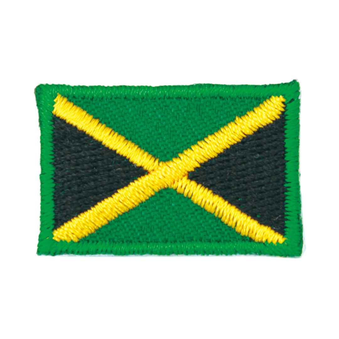 ワッペン アイロン ジャマイカ Jamaica レゲエ キングストン 国旗 Flag Sサイズ アップリケ わっぺん wappen アイロンで簡単貼り付け