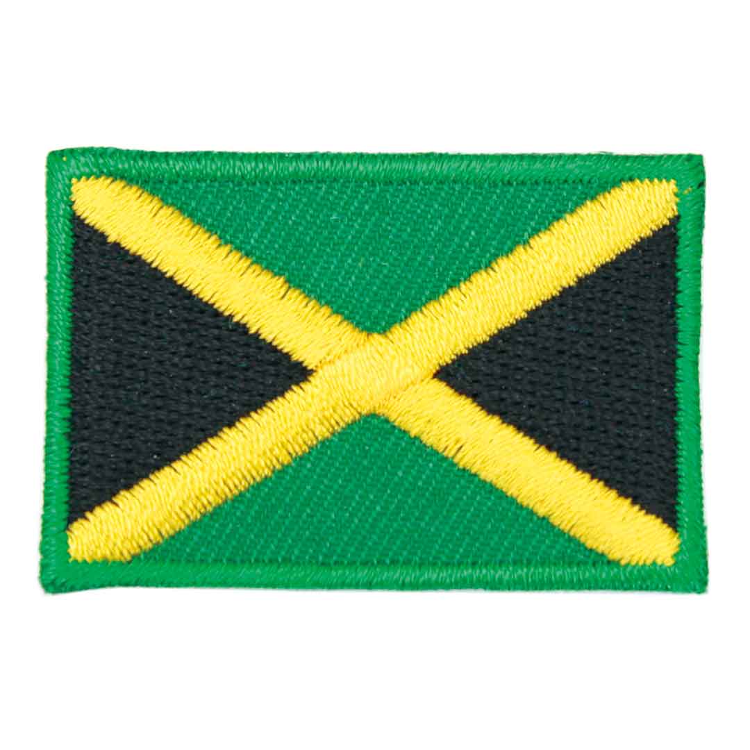 ワッペン アイロン ジャマイカ Jamaica レゲエ キングストン 国旗 Flag Mサイズ アップリケ わっぺん wappen アイロンで簡単貼り付け