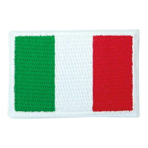 ワッペン アイロン イタリア ITALY 伊太利亜 フラッグ 国旗 Flag Mサイズ アップリケ わっぺん wappen アイロンで簡単貼り付け