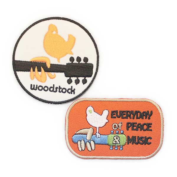 【アパレルスタッフセレクト】WOOD STOCK ウッドストック 2Pセット SET MUSIC ワッペン アップリケ わ..