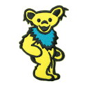 【アパレルスタッフセレクト】ワッペン アイロン DEAD BEAR デッドベア キャラクター イエロー 動物 クマ デザイン ワッペン アップリケ わっぺん ア...