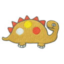 【アパレルスタッフセレクト】ワッペン アイロン 恐竜 ベージュ 動物 Dinosaurs キャラクター かわいい デザイン アップリケ わっぺん wappen ...