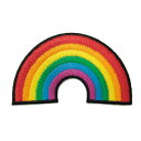【アパレルスタッフセレクト】ワッペン アイロン レインボー デザイン rainbow カラフル 虹 アップリケ わっぺん wappen アイロンで簡単貼り付け ...