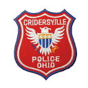 【アパレルスタッフセレクト】ワッペン アイロン POLICE OHIO エンブレム 紋章 警察 アップリケ わっぺん アイロンで簡単貼り付け 1000円以上お買...