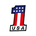 【アパレルスタッフセレクト】ワッペン アイロン USA 1 アメリカ デザイン 国旗 アップリケ わっぺん wappen アイロンで簡単貼り付け 1000円以上...