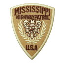 【アパレルスタッフセレクト】ワッペン アイロン HIGHWAY PATROL 紋章 アメリカ USA アップリケ わっぺん wappen アイロンで簡単貼り付け...