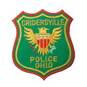 【アパレルスタッフセレクト】ワッペン アイロン POLICE OHIO 紋章 アメリカ エンブレム USA アップリケ わっぺん wappen アイロンで簡単貼...