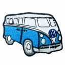 【アパレルスタッフセレクト】ワッペン アイロン ワーゲンバス ヒッピー レトロ アート スカイブルー 車 CAR デザイン ワッペン デザイン アップリケ わっ...