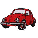 【アパレルスタッフセレクト】ワッペン アイロン ワーゲンビートル レッド 車 アップリケ わっぺん wappen アイロンで簡単貼り付け 1000円以上お買い上...