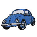 【アパレルスタッフセレクト】ワッペン アイロン ワーゲンビートル ブルー 車 アップリケ わっぺん wappen アイロンで簡単貼り付け 1000円以上お買い上...