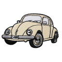 【アパレルスタッフセレクト】ワッペン アイロン ワーゲンビートル ベージュ 車 アップリケ わっぺん wappen アイロンで簡単貼り付け 1000円以上お買い...