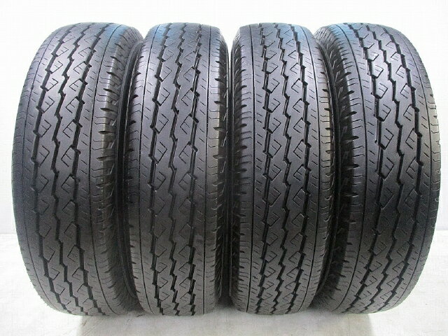 【中古タイヤ 195/80R15 107/105 4本】【ブリヂストン V600】 ハイエース キャラバン[中古タイヤ195/80R15107/105][195/80R15107/105中古タイヤ][夏中古タイヤ195/80R15107/105][195/80R15107/105夏中古タイヤ][サマー中古タイヤ195/80R15107/105][195/80R15