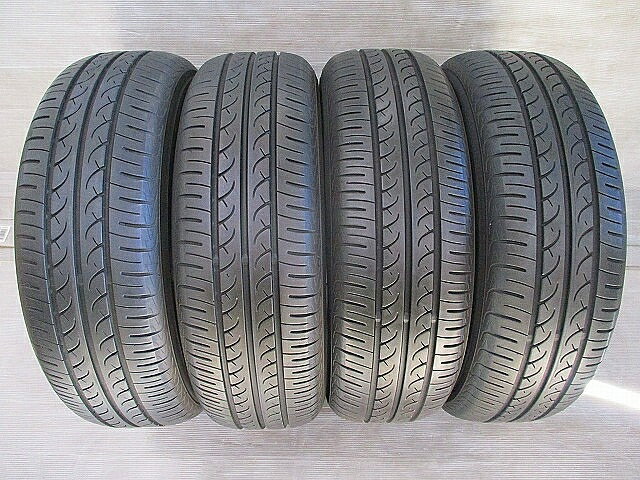 【中古タイヤ 185/65R14 4本】【ヨコハマ Blue Earth/AE01】 ウィングロード エアウェイブ エリオ カル..