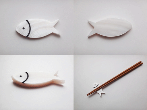 シェル箸置きフィッシュ(魚)