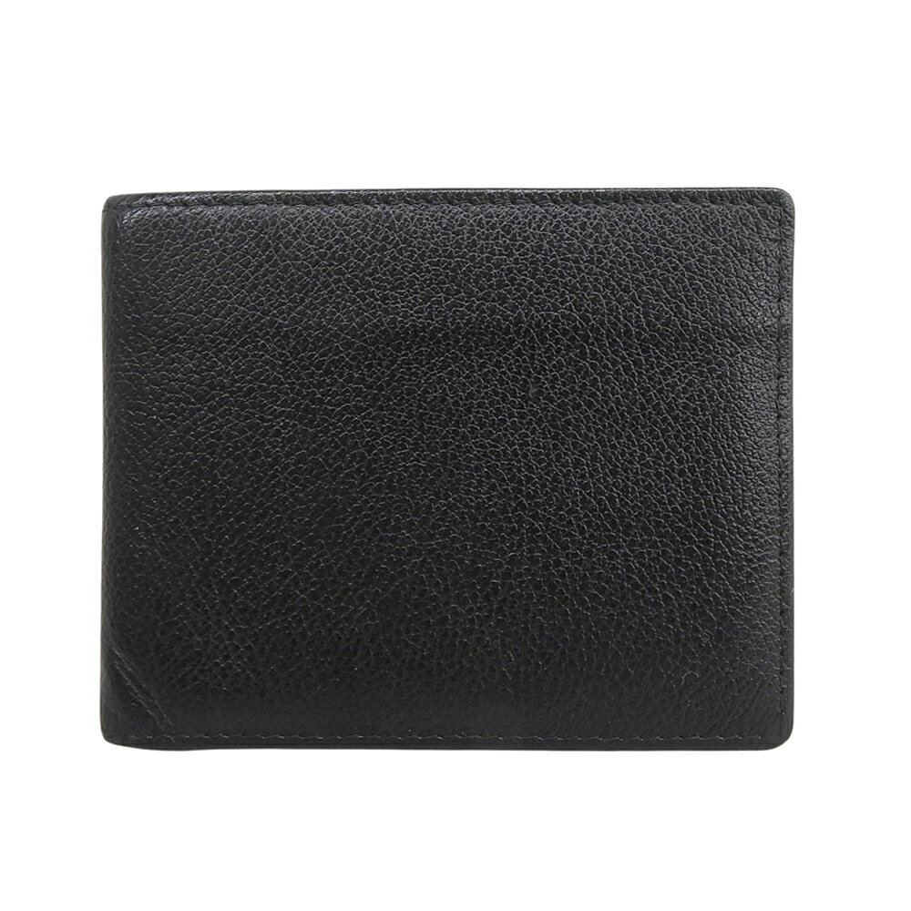 乐天商城 - 新着【中古】 美品 エッティンガー Ettinger CP030 BILLFOLD ビルフォード ゴートレザー 二つ折り財布 薄型 スリム カプラ 黒 ブラック 箱付き 定価53900円 メンズ