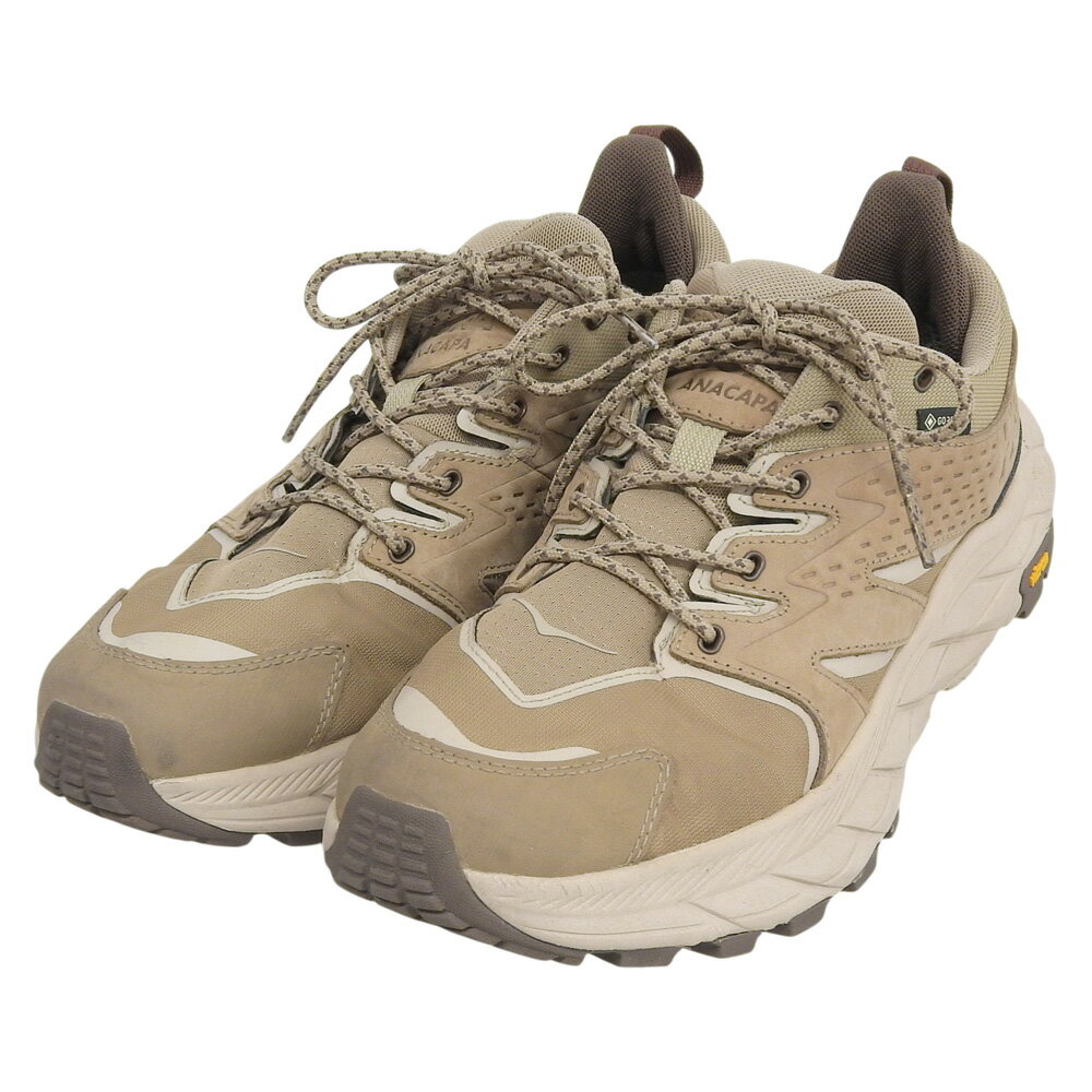 樂天商城 - 新着【中古】 美品 ホカオネオネ HOKA ONE ONE 希少完売品 U ANACAPA LOW GTX ゴアテックス スニーカー 27.5cm サンドベージュ 底1.2回使用程度