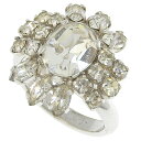 新着【中古】超美品 クリスチャンディオール Christian Dior 80年代ヴィンテージ ジルコニア クリア リング 11号