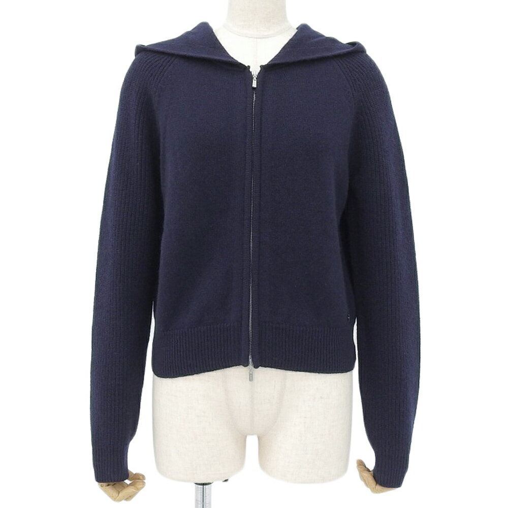 新着超美品 フォクシー 2022年商品 43206 Florence Hoodie フローレンスフーディ カシミア100% ニット パーカー 38 定価150700円