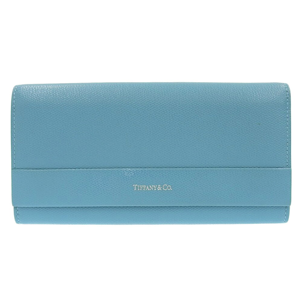 新着【中古】超美品 ティファニー Tiffany & Co. 現行ロゴ 二つ折り長財布 コンチネンタルウォレット レディース 小銭入れ未使用