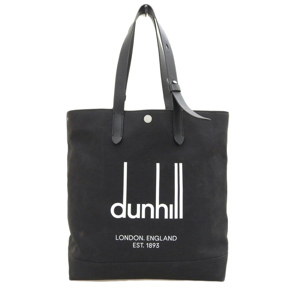 新着【中古】美品 ダンヒル dunhill 2022年 22R3829KF LEGACY レガシー レザー キャンバス ショルダー トート バッグ 黒 メンズ ビジネス 旅行 22SS