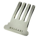 新着【中古】美品 ブルガリ BVLGARI スリットグリル シルバー 925 ビルクリップ マネークリップ 札ばさみ メンズ レディース