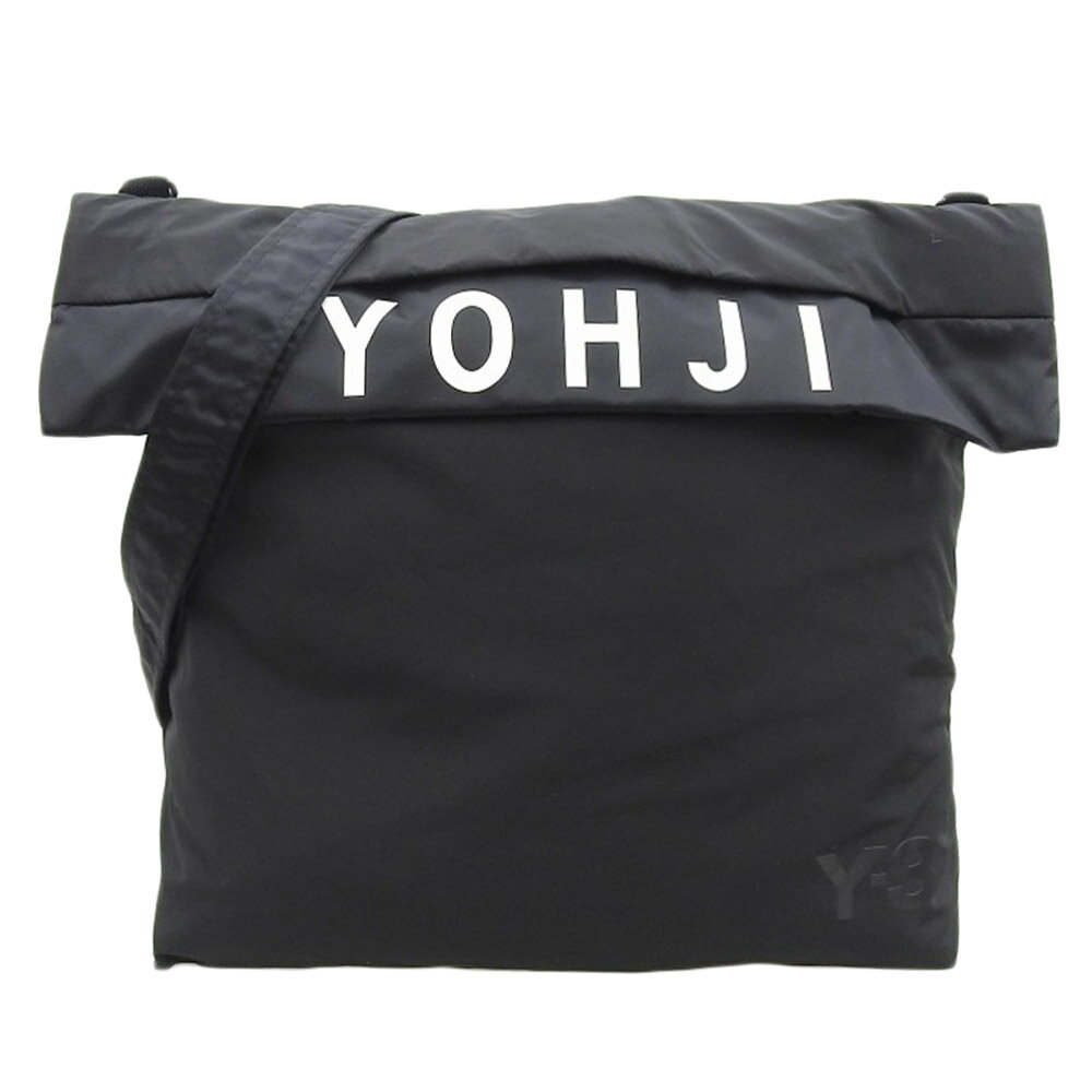 新着【中古】美品 ヨウジヤマモト 現行販売商品 Y-3 TOTE 2way ショルダー トートバッグ 黒 メンズ ロゴ