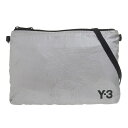 新着【中古】美品 ヨウジヤマモト Y-3 ナイロン ショルダーバッグ サコッシュ メンズ レディース 斜め掛け シルバー