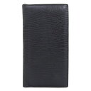 新着【中古】超美品 ボッテガヴェネタ 現行ロゴ リザードレザー 二つ折り財布 ロングウォレット 黒 メンズ 小銭入れ未使用(4)