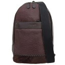 楽天スーパーセール!【中古】美品 コーチ 2019年 F11236 CHARLES PACK チャールズ レザー 2way ショルダー クロスボディ バッグ 両掛 メンズ レディース 定価49800円