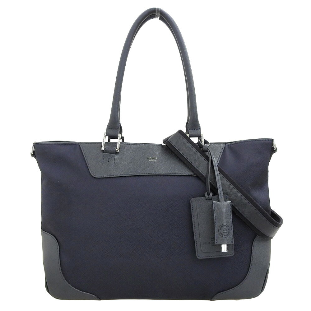 新着【中古】超美品 ペッレモルビダ PMO-CA101 CAPITANO キャピターノ レザー 2way ショルダー ブリーフ トート バッグ メンズ ビジネス 定価49500円