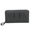 新着【中古】 箱付未使用 ヴァレンティノ VALENTINO 2Y2P0570BHY VLTN レザー ラウンドジップ ウォレット 二つ折り長財布 小銭 黒 レ...
