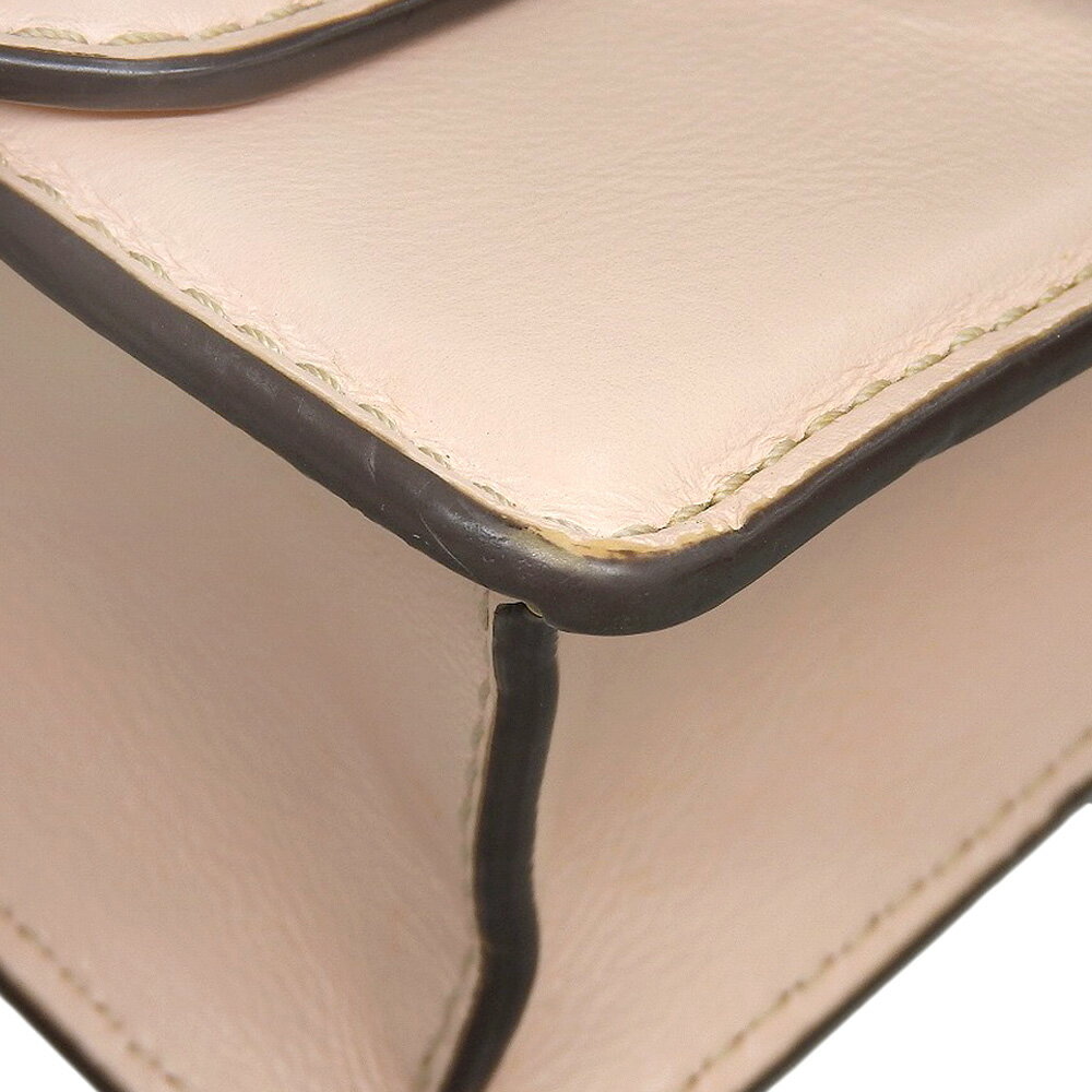 【中古】 美品 マークジェイコブス MARC JACOBS 2016年 M0007636 The Box Leather Bag ビジュー レザー 2way ショルダー クロスボディ ハンドバッグ レディース