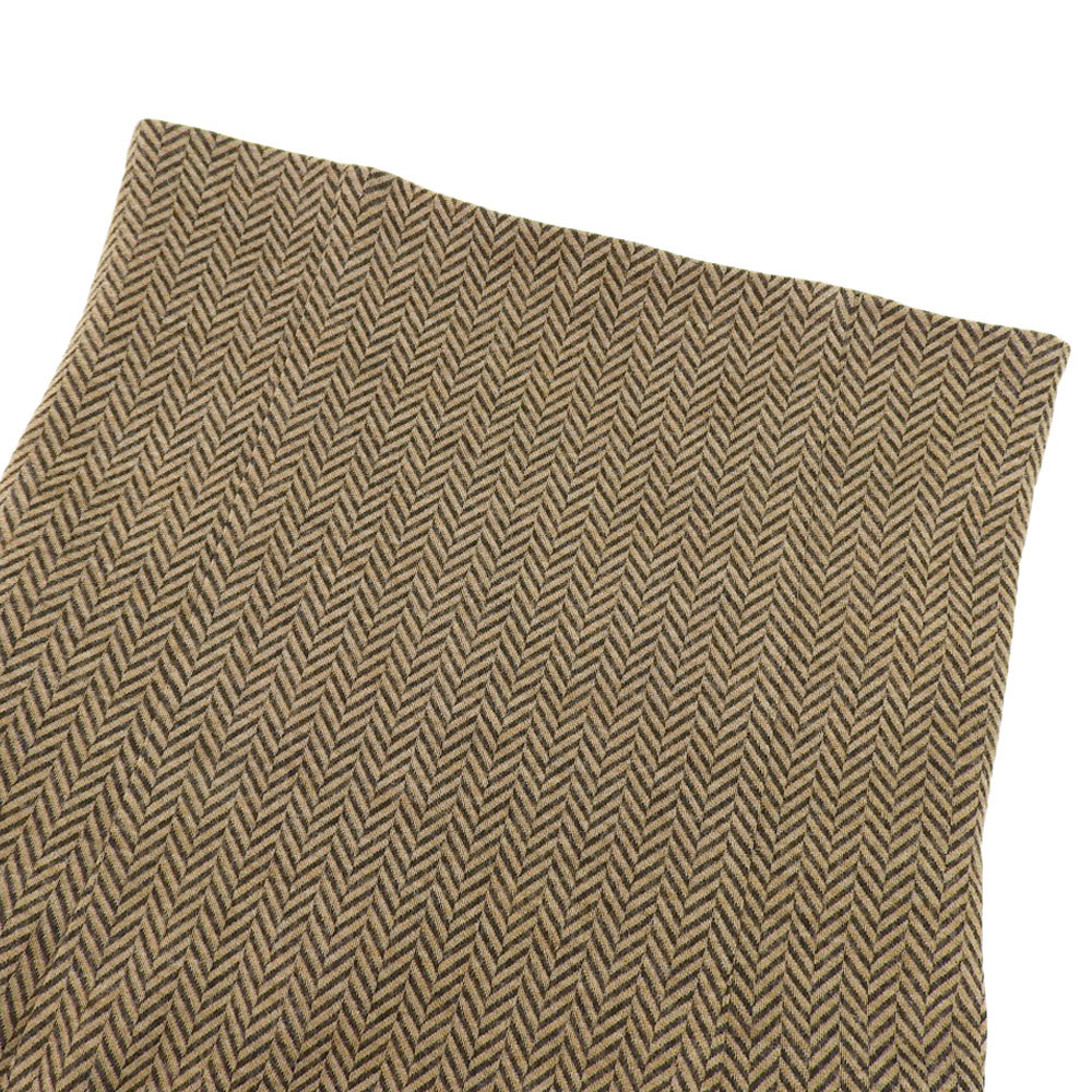 【中古】 美品 エリン ELIN 現行タグ ブークレウール ヘリンボーン柄 ハイウエスト ロングスカート 38 定価45100円